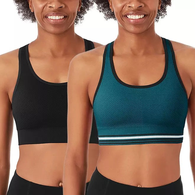 Member's Mark Ladies 2 Pack Racerback Sports Bra