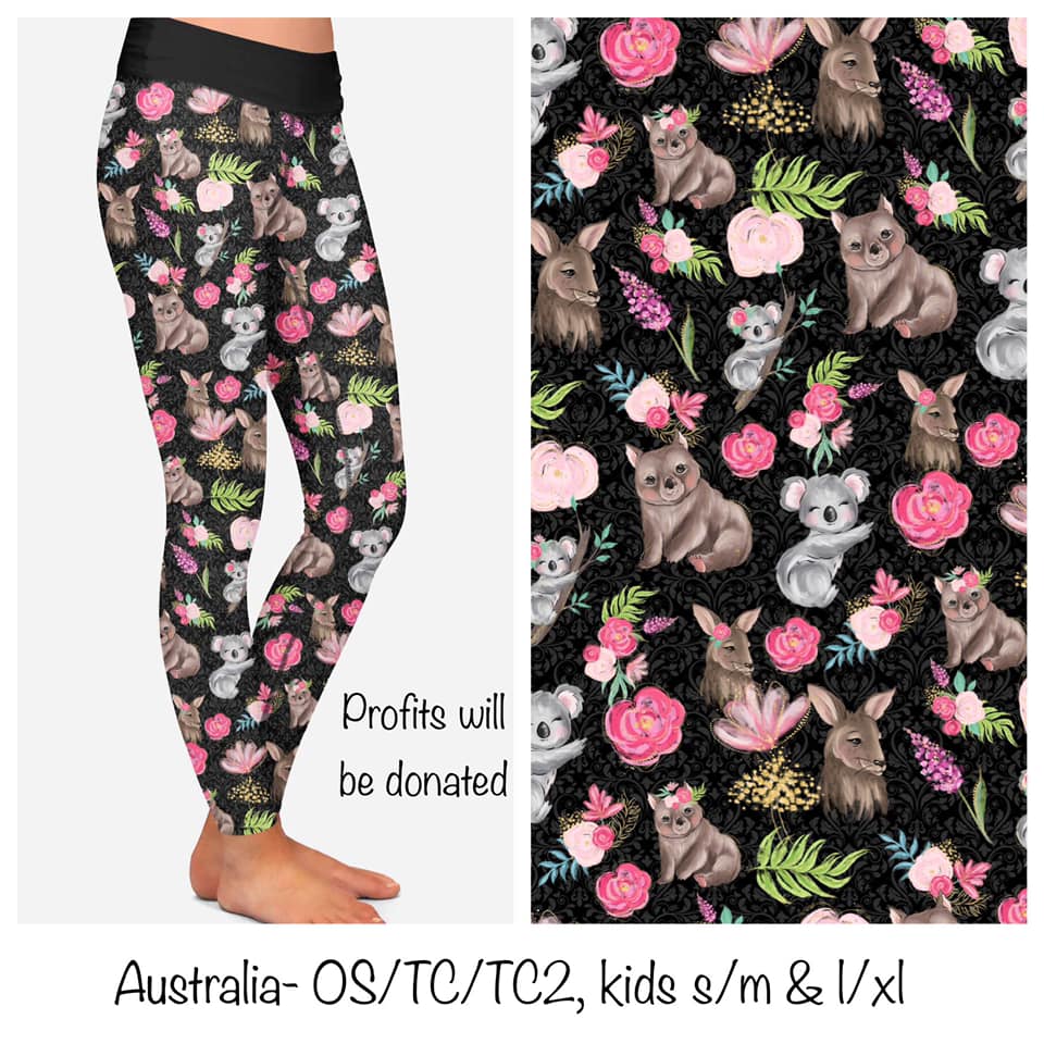Aussie Animals Leggings (KC)