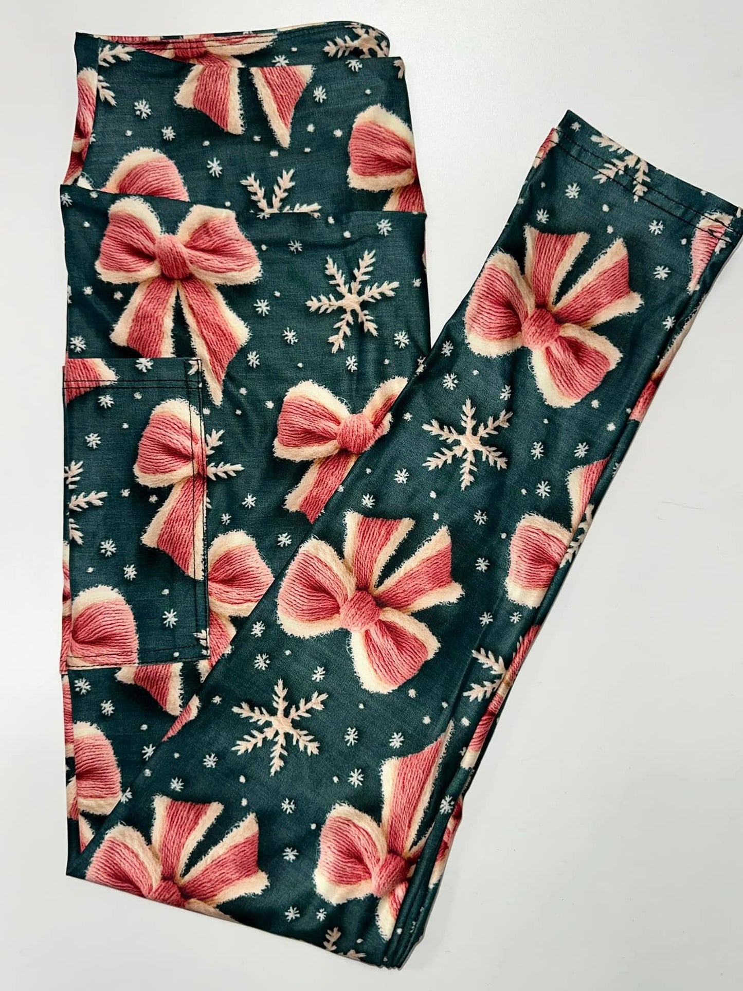 Bows Leggings with Pockets (TL)