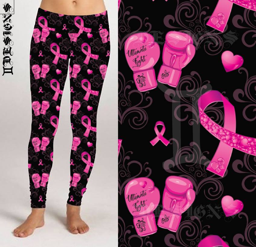 Ultimate Fight Breast Cancer Awareness Leggings (GD)