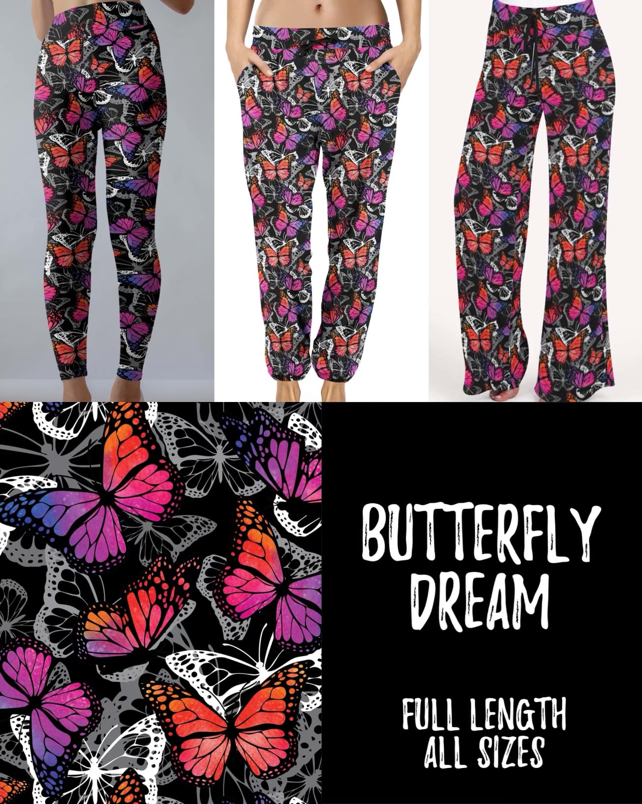 Butterfly Dream Leggings with Pockets (JAAM)