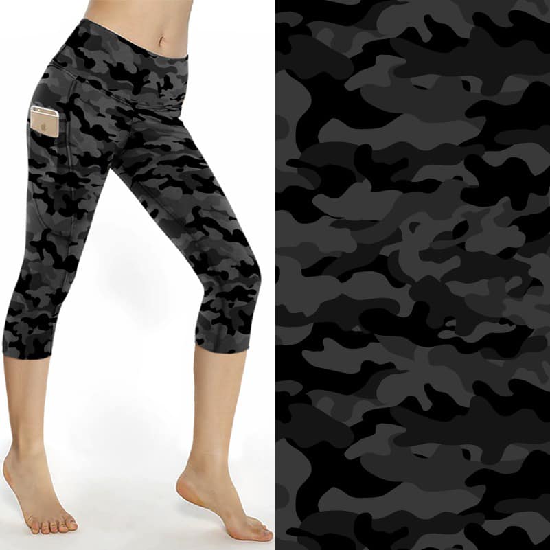 Can't See Me Capri Sports Pocket Leggings (ARB)