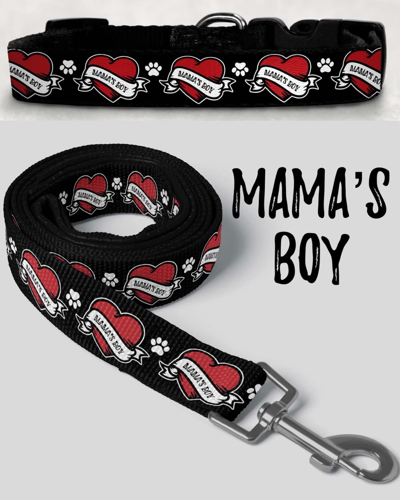 Mama's Boy Leash & Collar (JAAM)