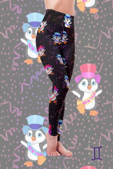 New Year's Penguin Leggings (GD)