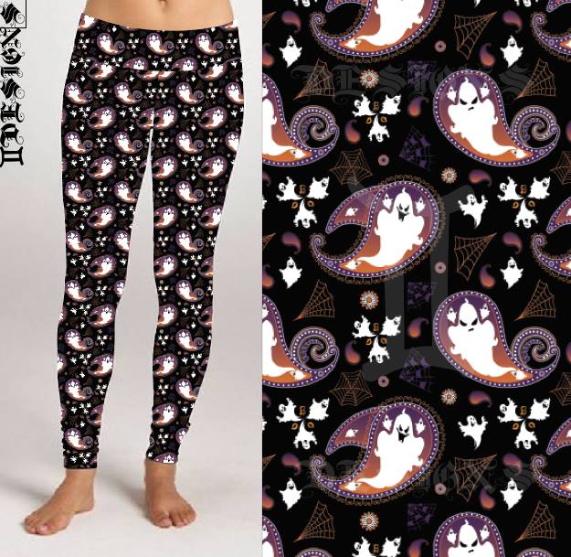 Paisley Ghosts Leggings (GD)