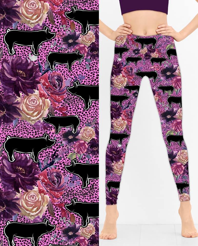 Pink Cheetah Pigs Leggings (TDL)