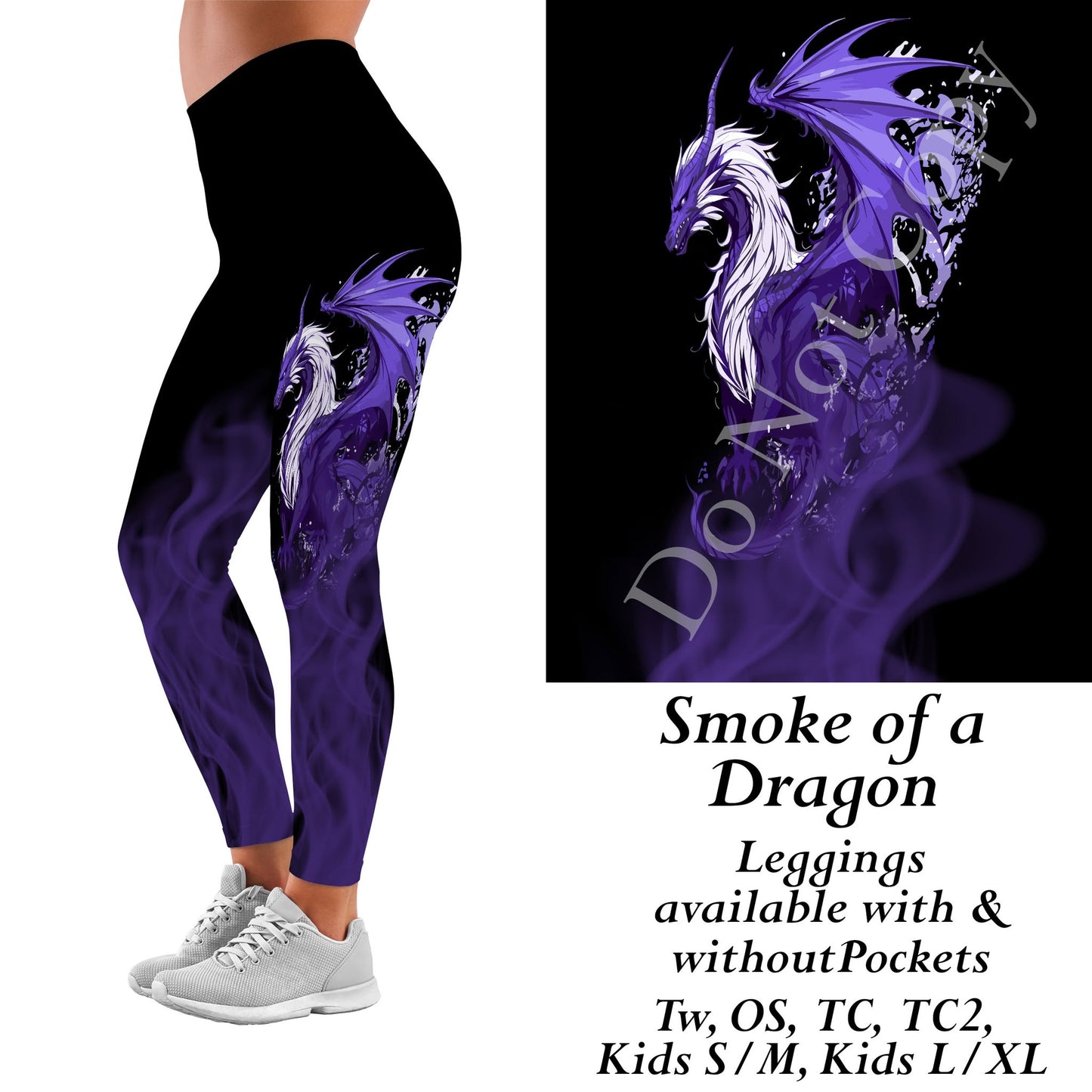 Smoke of a Dragon Leggings with Pockets (JAAM)