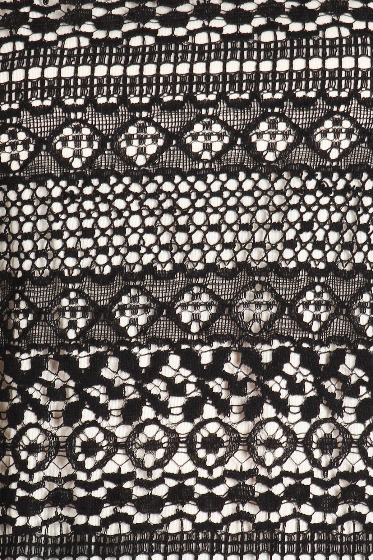 Lace Overlay Tunic with Bell Sleeves