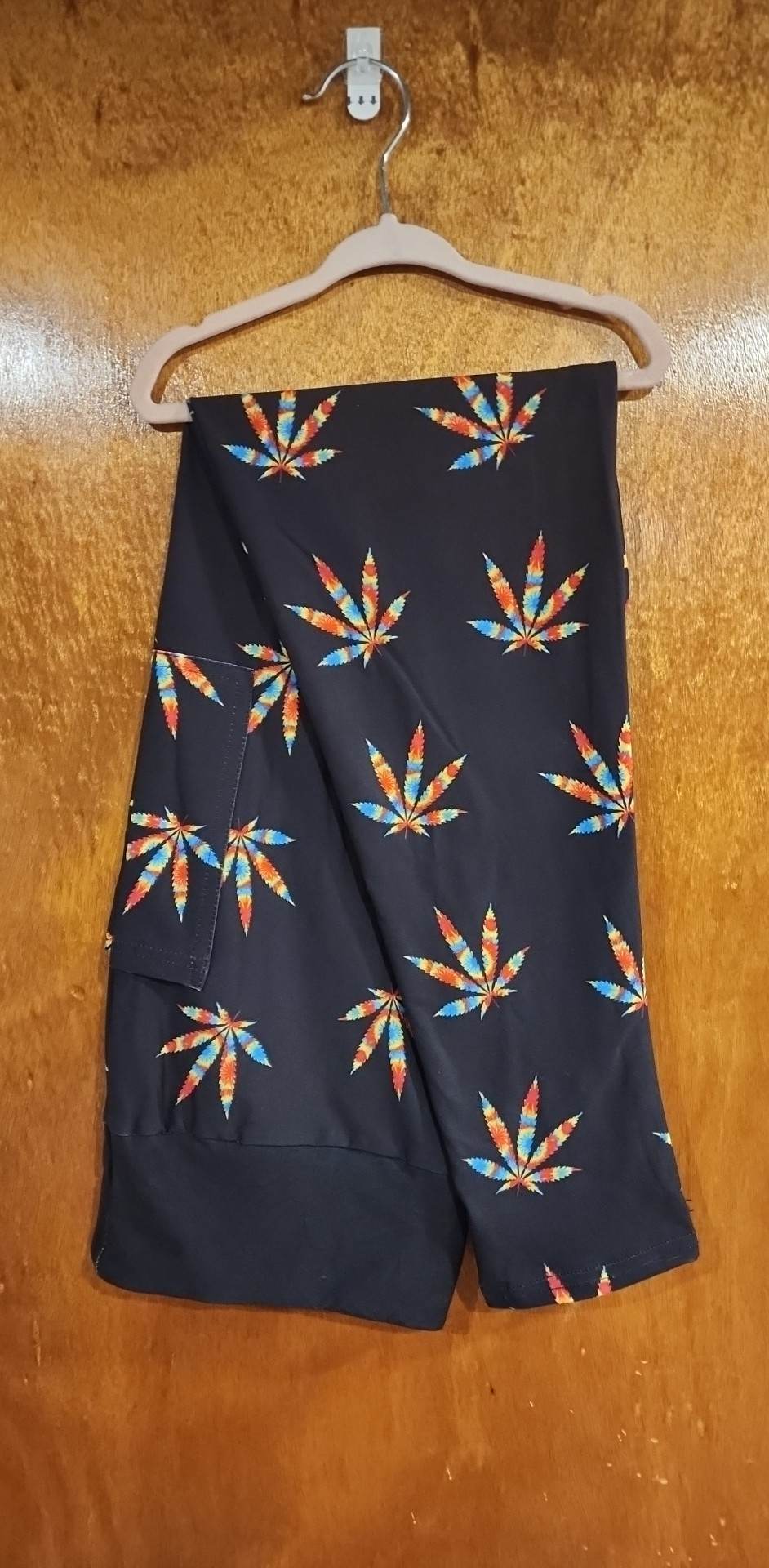 Tie Dye Leaves Leggings with Pockets (GC)