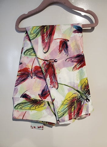 Watercolor Dragonflies Capri Leggings (JAAM)
