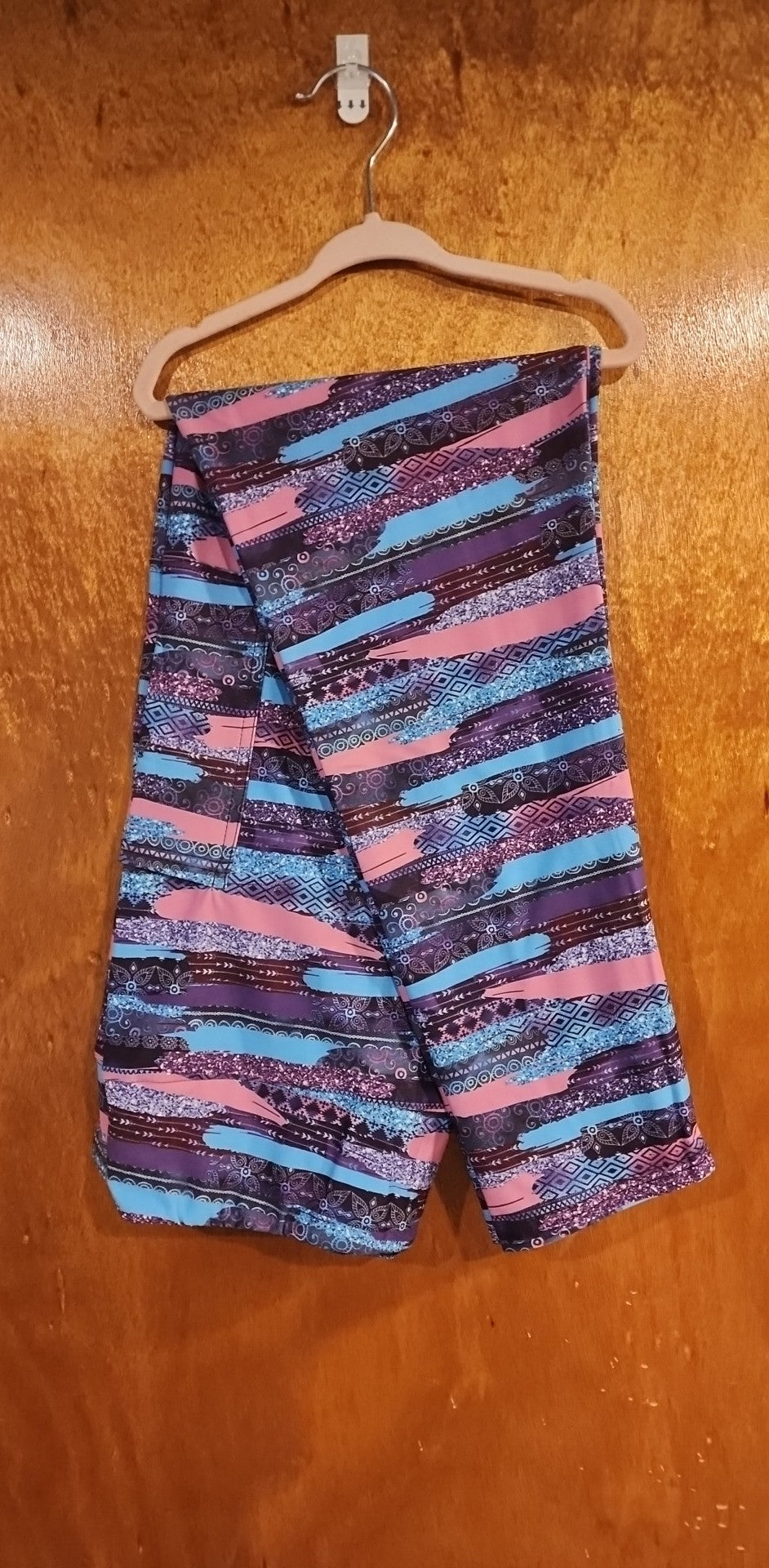 Boho Stripes Leggings/Capri with Pockets (WW)