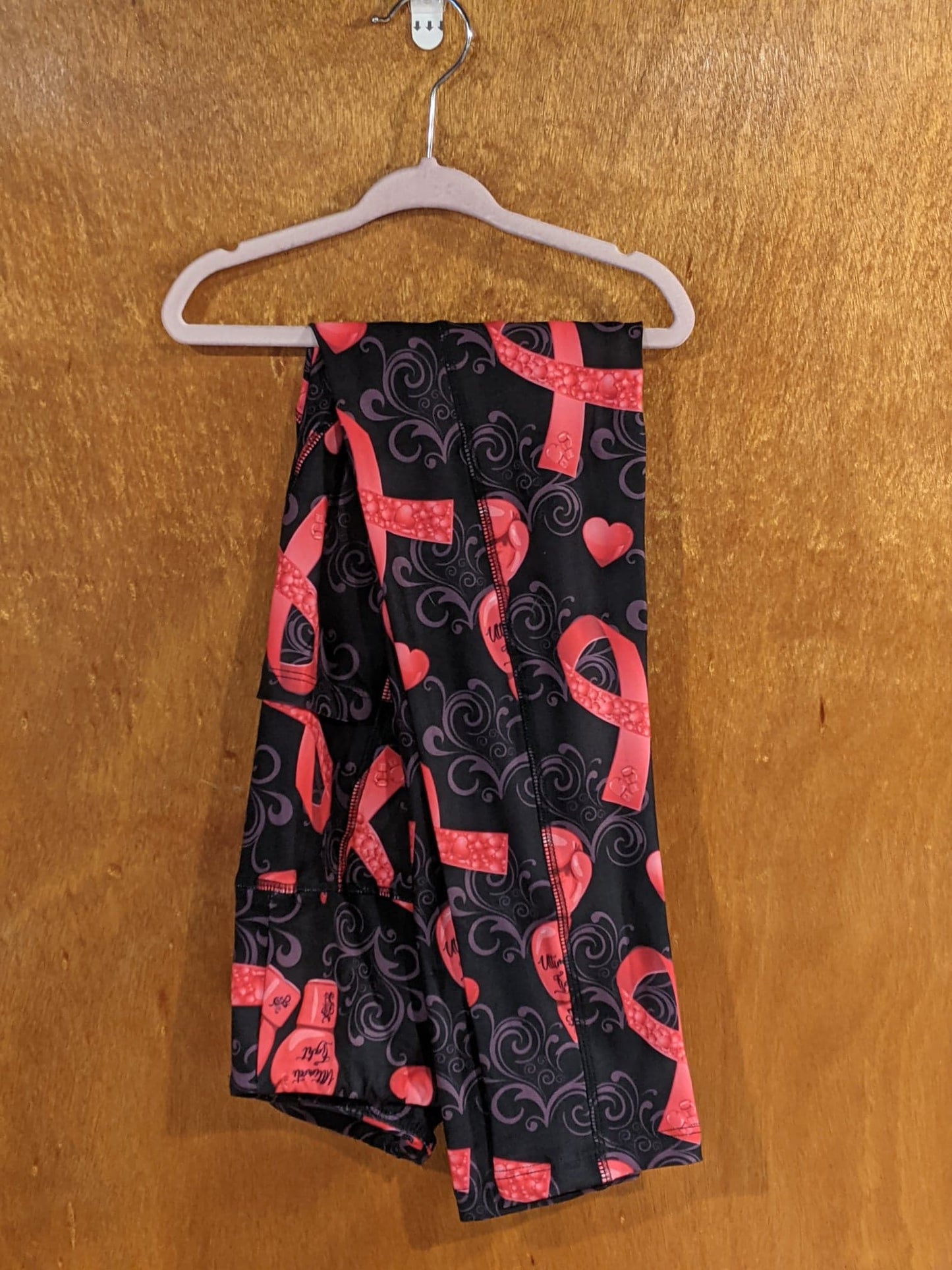 Breast Cancer Fighter Leggings with Pockets (GD)
