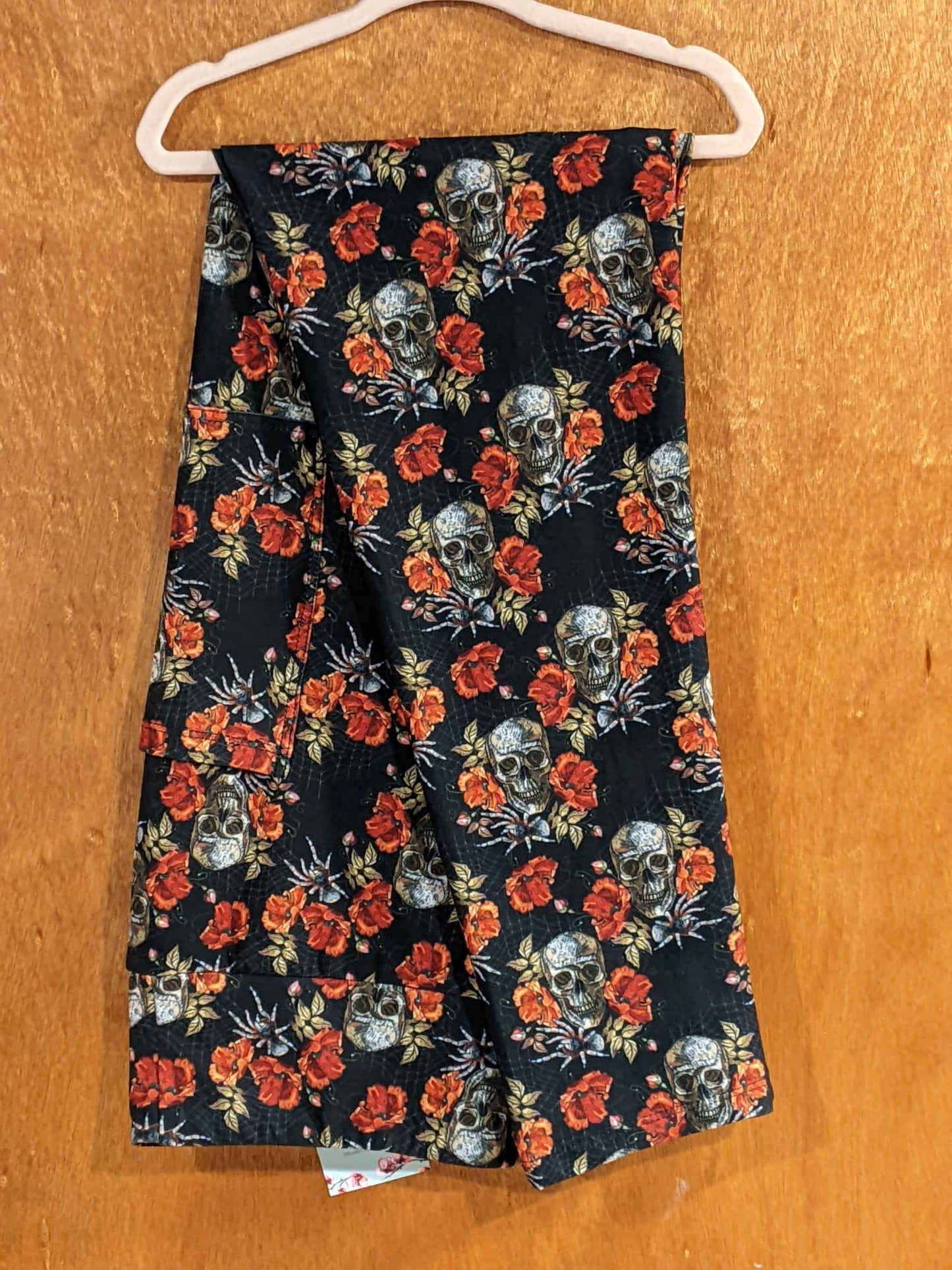 Floral Spiders & Skulls Leggings with Pockets (TDL)