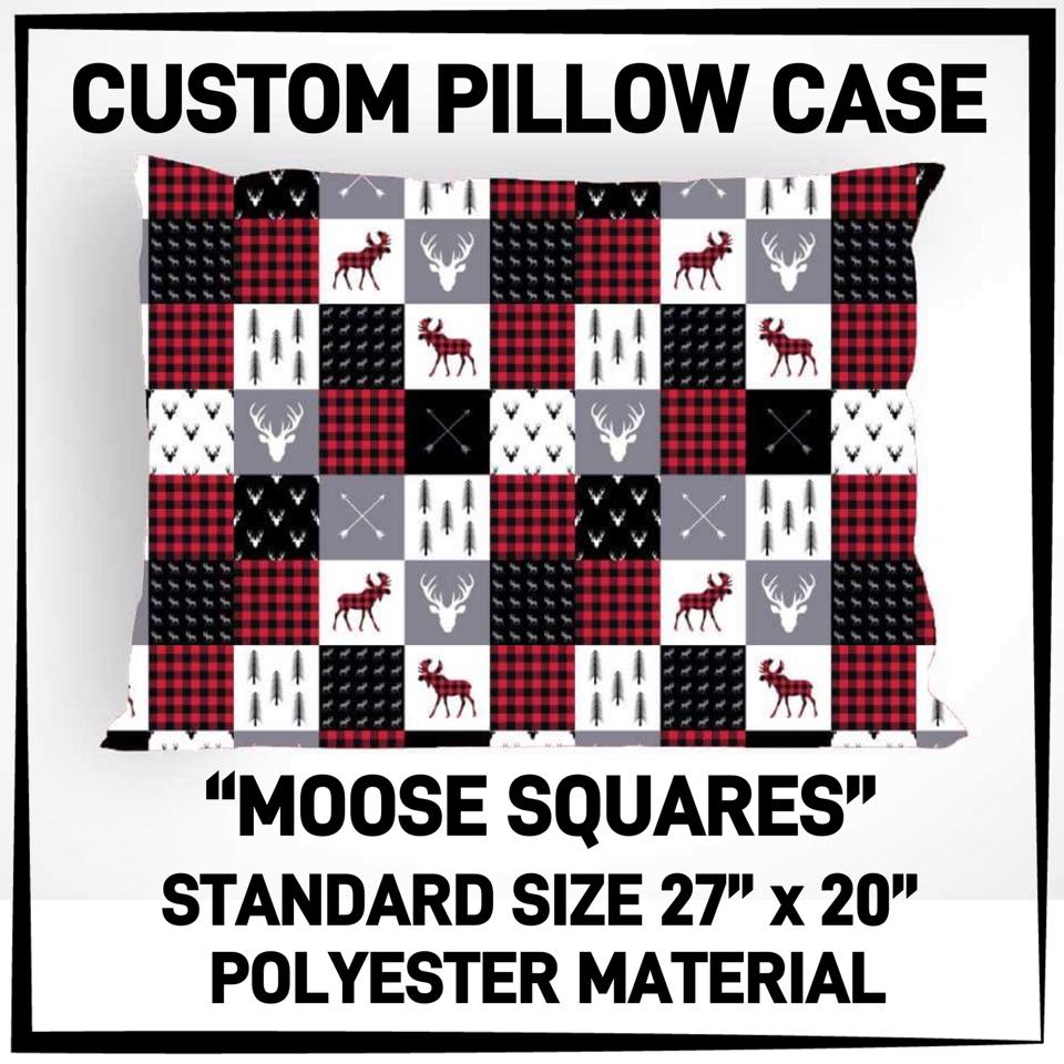 Moose Squares Pillowcase (AR)