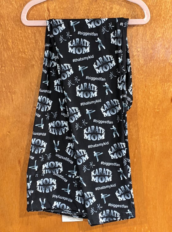 Biggest Fan - Karate Mom Leggings (GD)