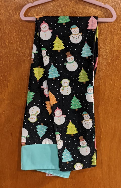 Pastel Snowmen Leggings (KC)