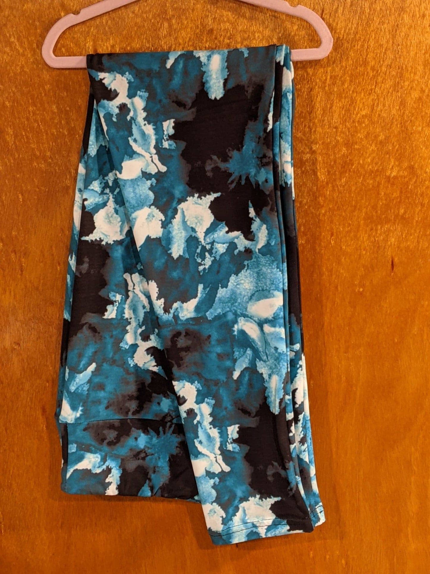 Teal Watercolor Leggings (TNT)