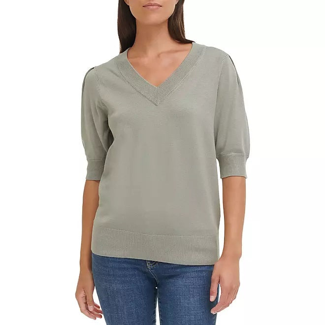 DKNY Ladies Puff Sleeve Sweater