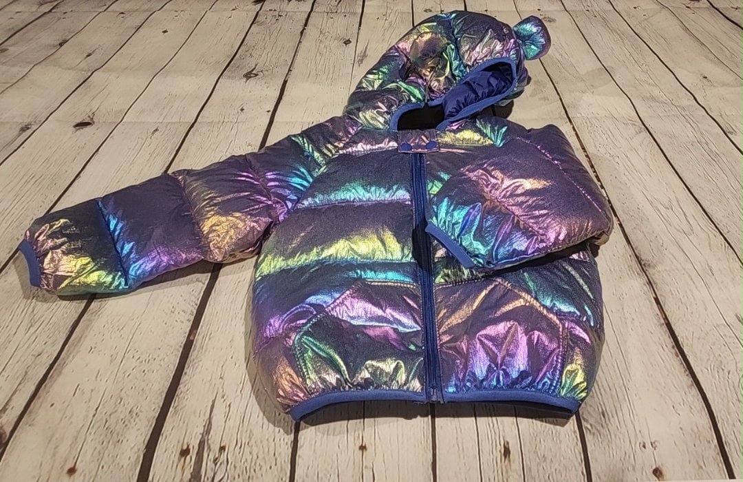 Iridescent Puffer Kids Jacket