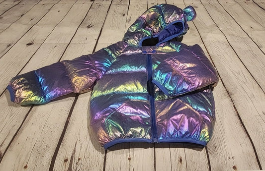 Iridescent Puffer Kids Jacket