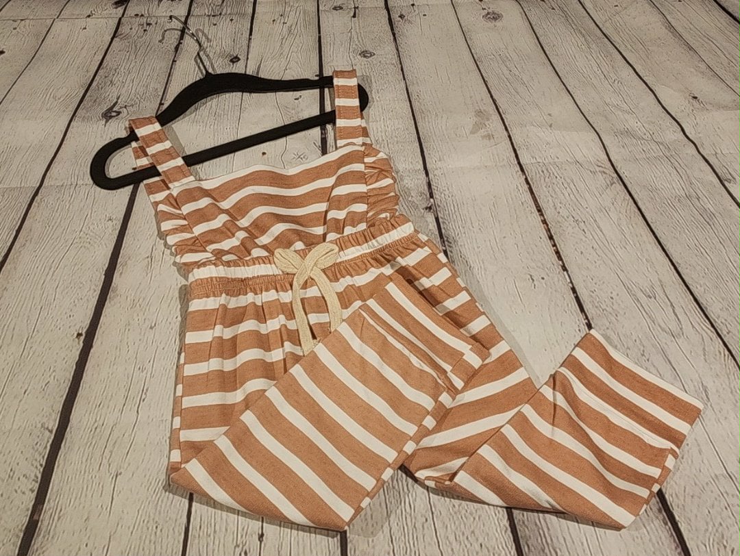 Kids Striped Overalls