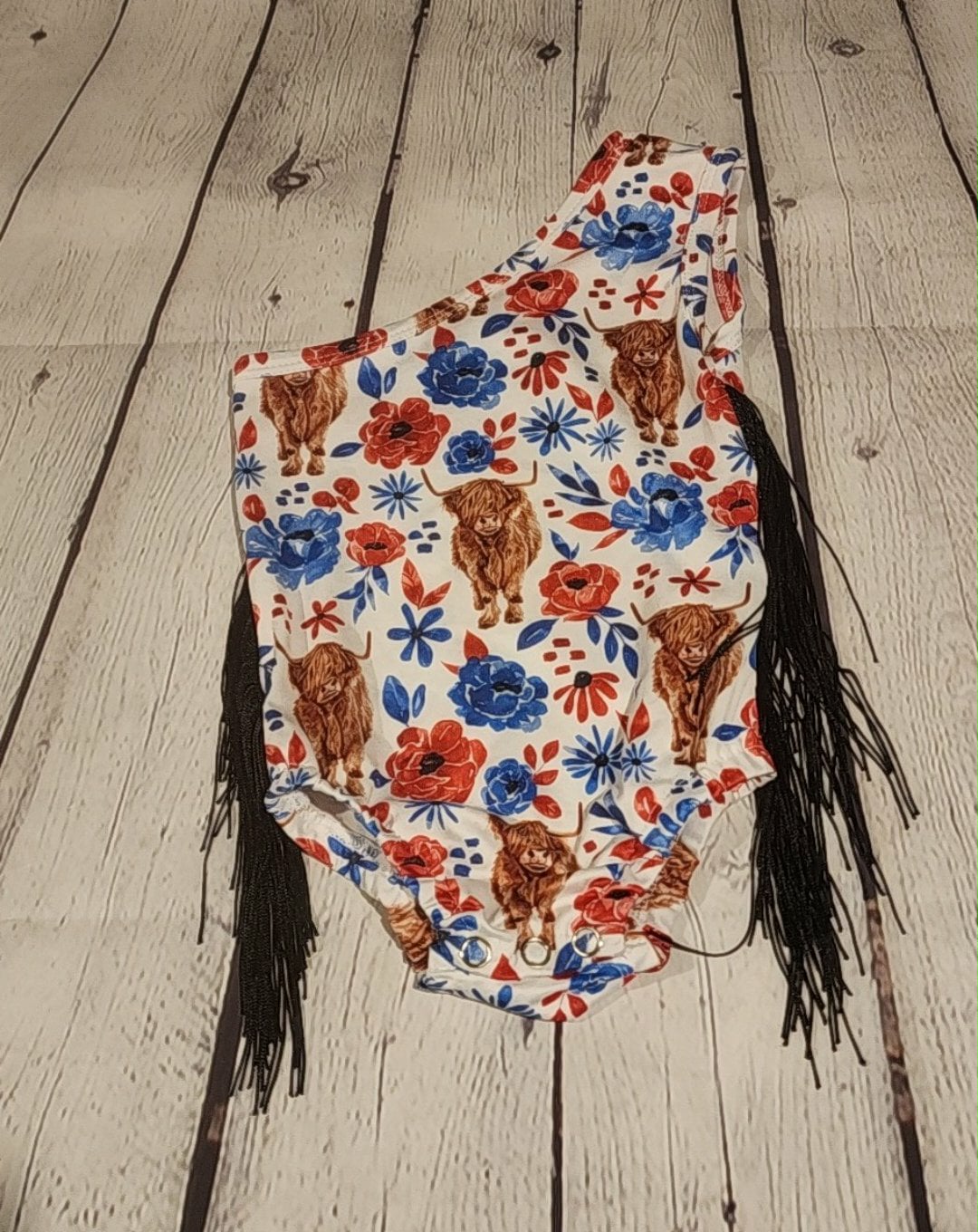 Highland Cow Kids Bathing Suit