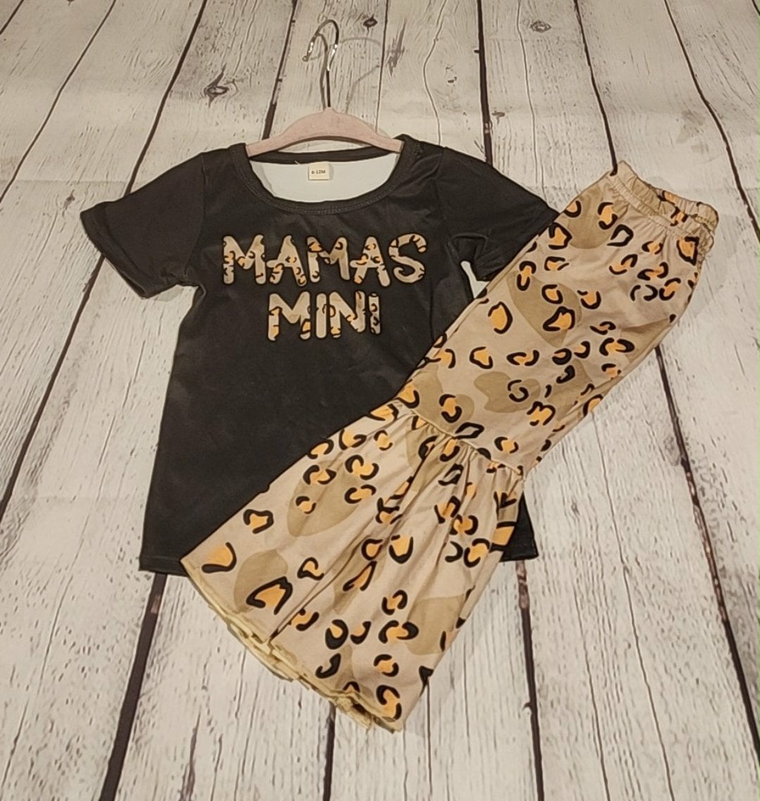 Mama's Mini Leopard 2-piece Kids Outfit