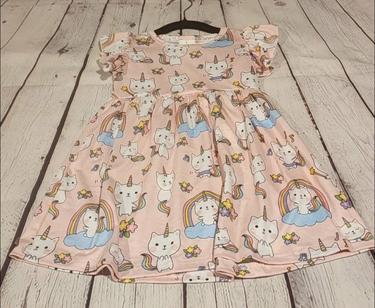 Cat Unicorn Kids Dress