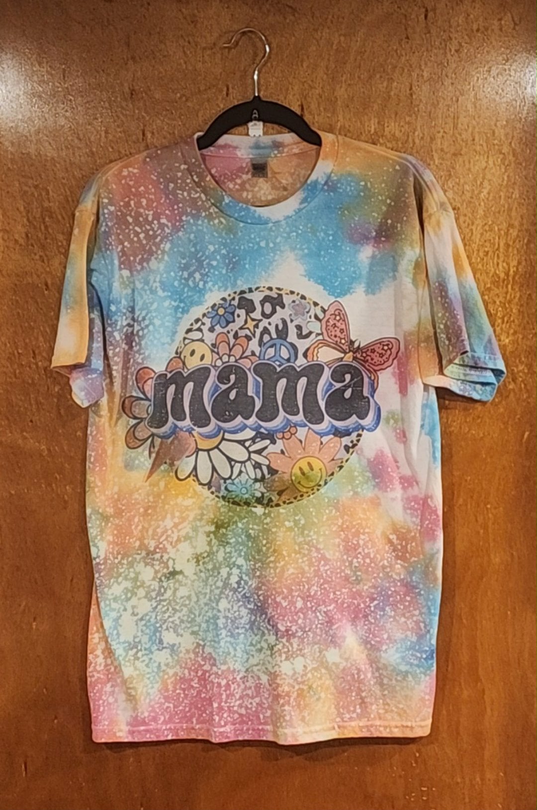 Tie Dye Mama Peace Shirt