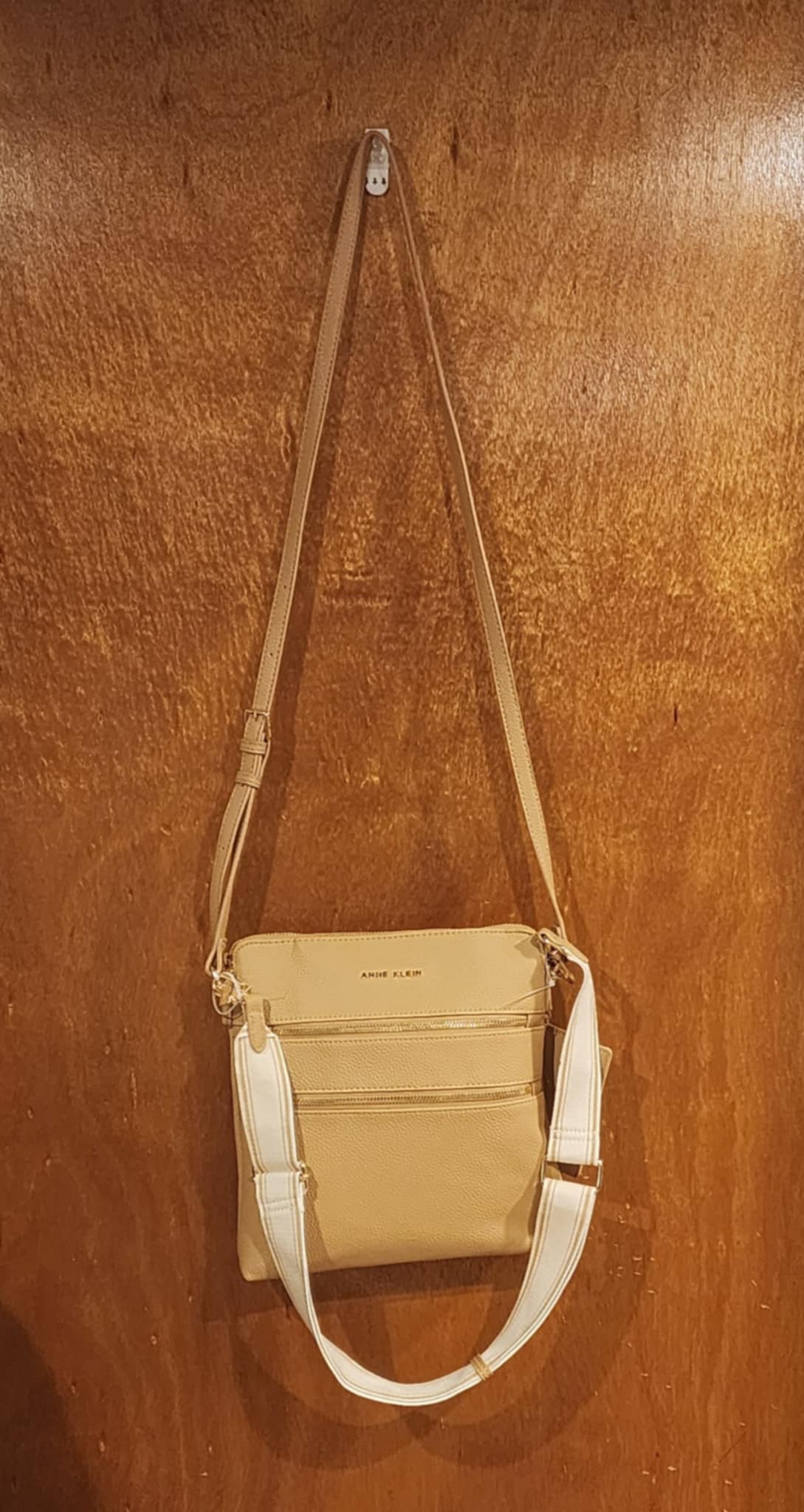 Anne Klein Latte Traveler Crossbody Purse