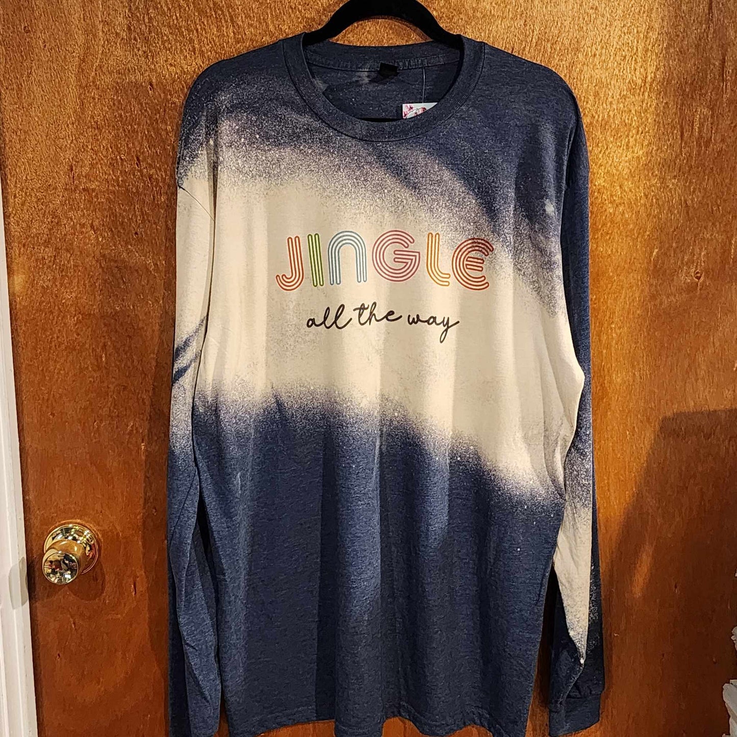 Jingle All The Way Bleached Long Sleeve Shirt