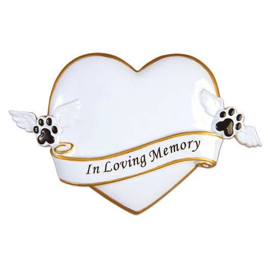 Personalized Poly-Resin Ornament In Loving Memory