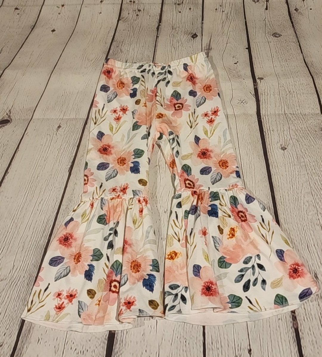 Floral Ruffle Kids Pants
