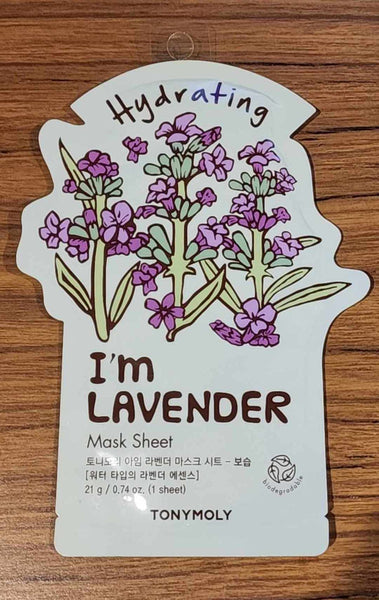 TONYMOLY I'm Lavender Hydrating Mask Sheet