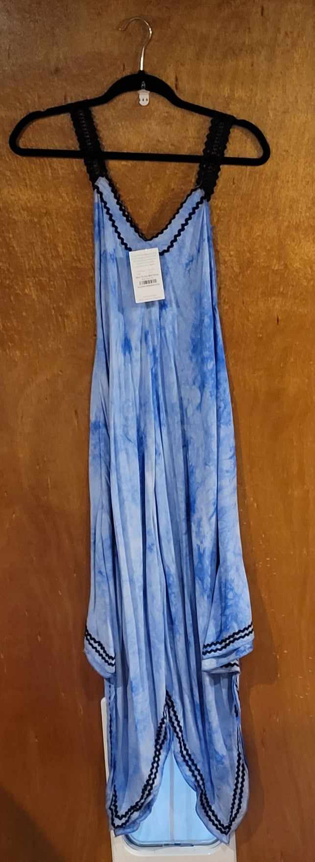 Blue Tie Dye Midi Dress