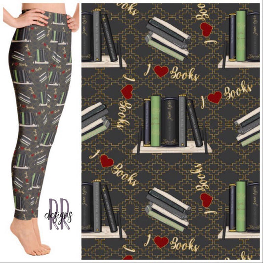 I Heart Books Leggings (R&R)