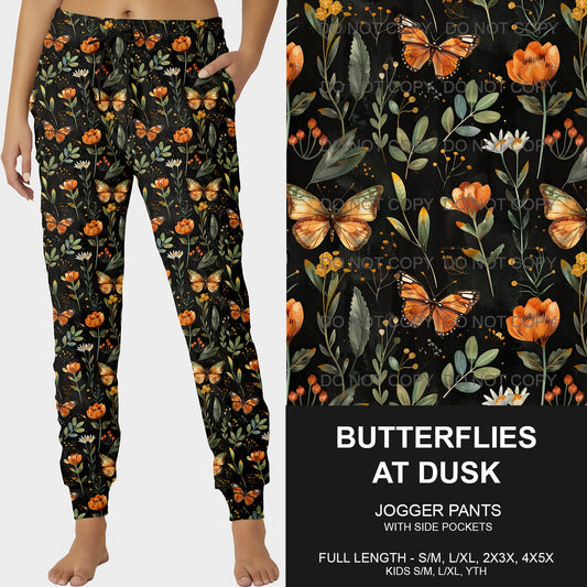 B190 - Preorder Butterflies at Dusk Joggers (Closes 10/27. ETA late Dec.)