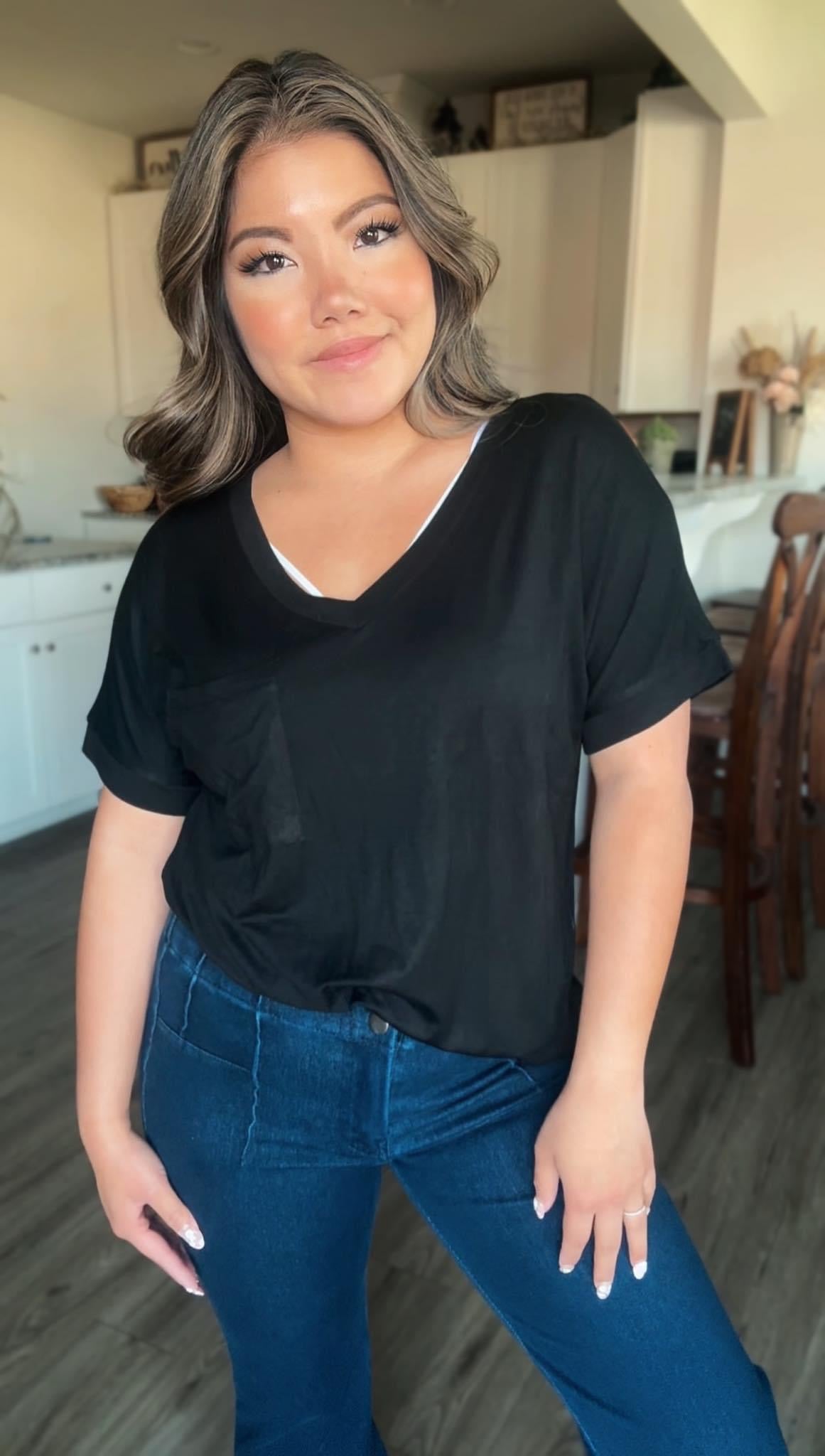 Black Comfy Pocket Tee (JK)