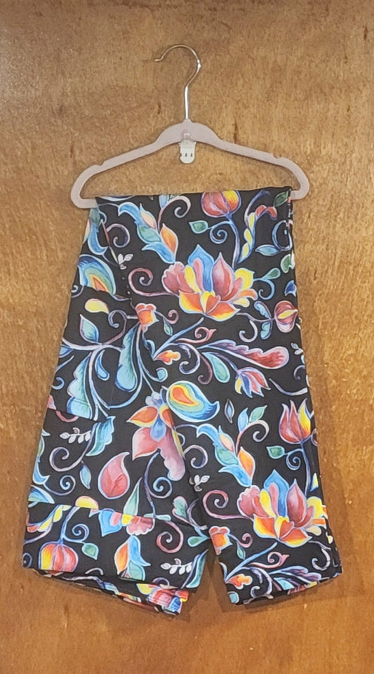 Bright Floral Leggings with Pockets