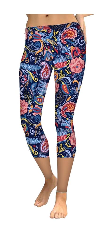 Bright Paisley Capri (TL)
