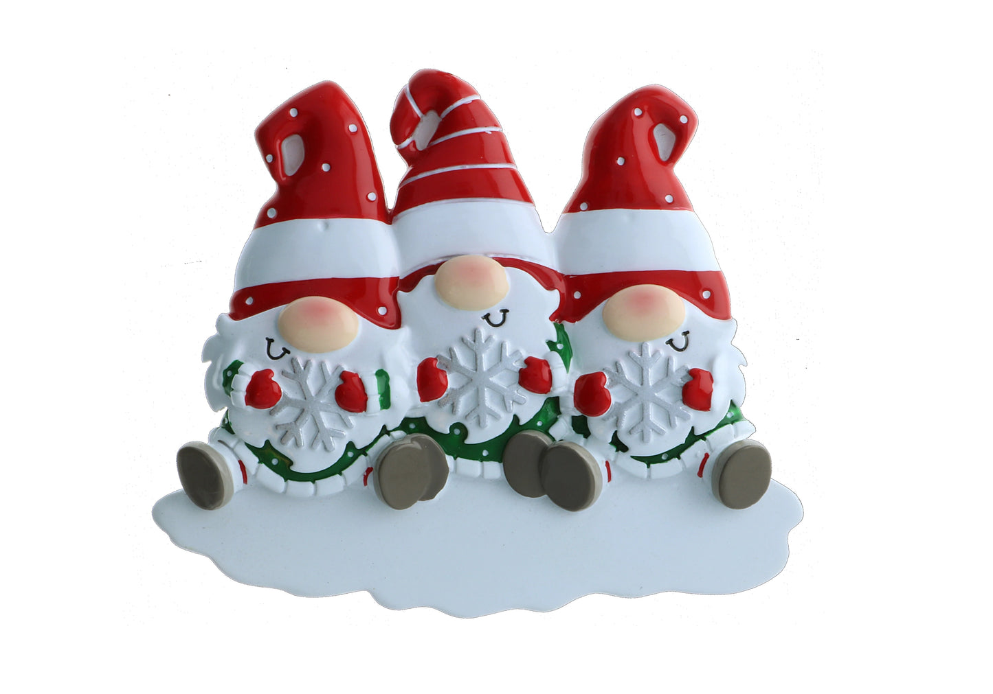 Personalized Poly-Resin Ornament Gnome Family (2-6 People)