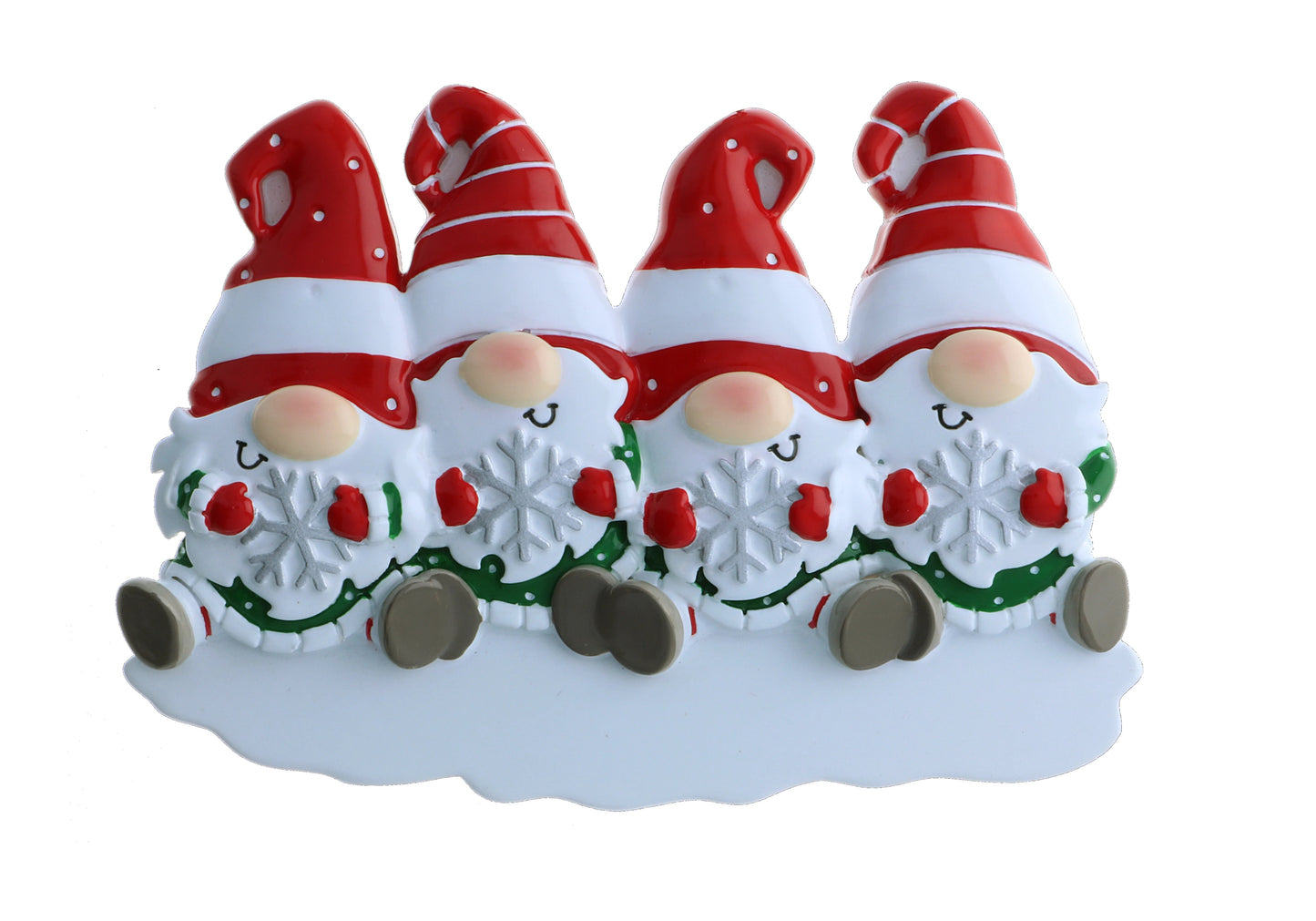 Personalized Poly-Resin Ornament Gnome Family (2-6 People)