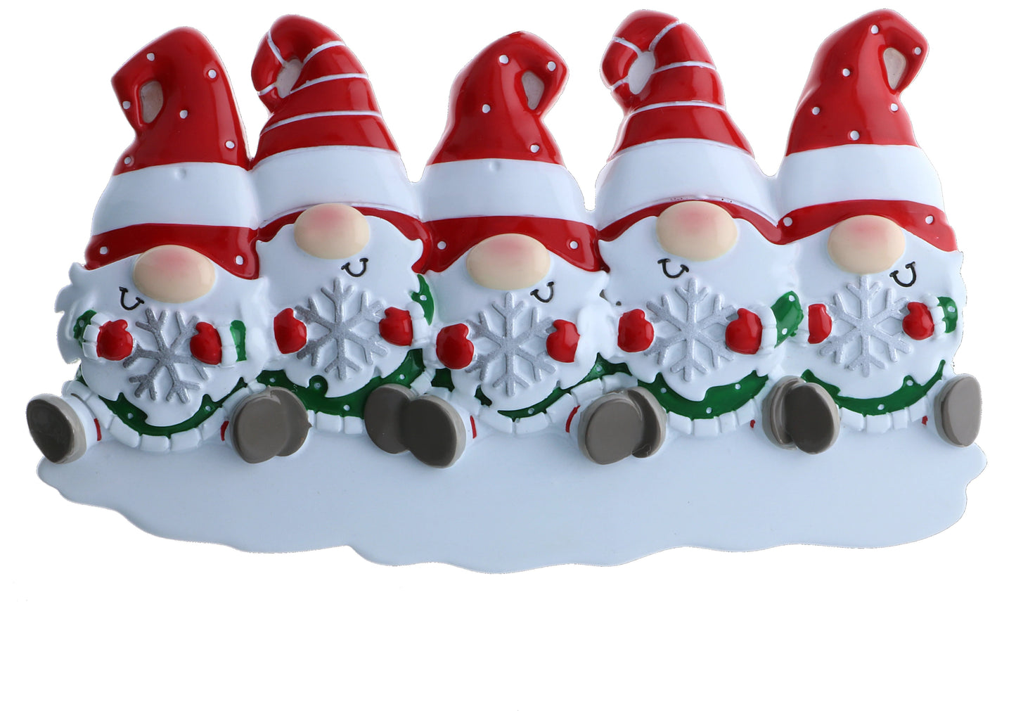 Personalized Poly-Resin Ornament Gnome Family (2-6 People)