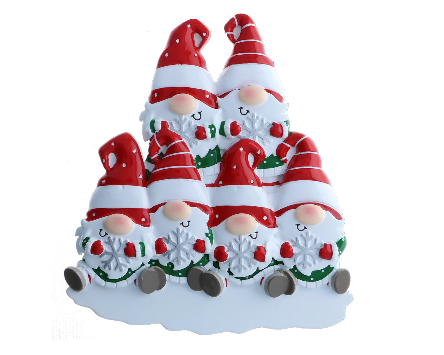 Personalized Poly-Resin Ornament Gnome Family (2-6 People)