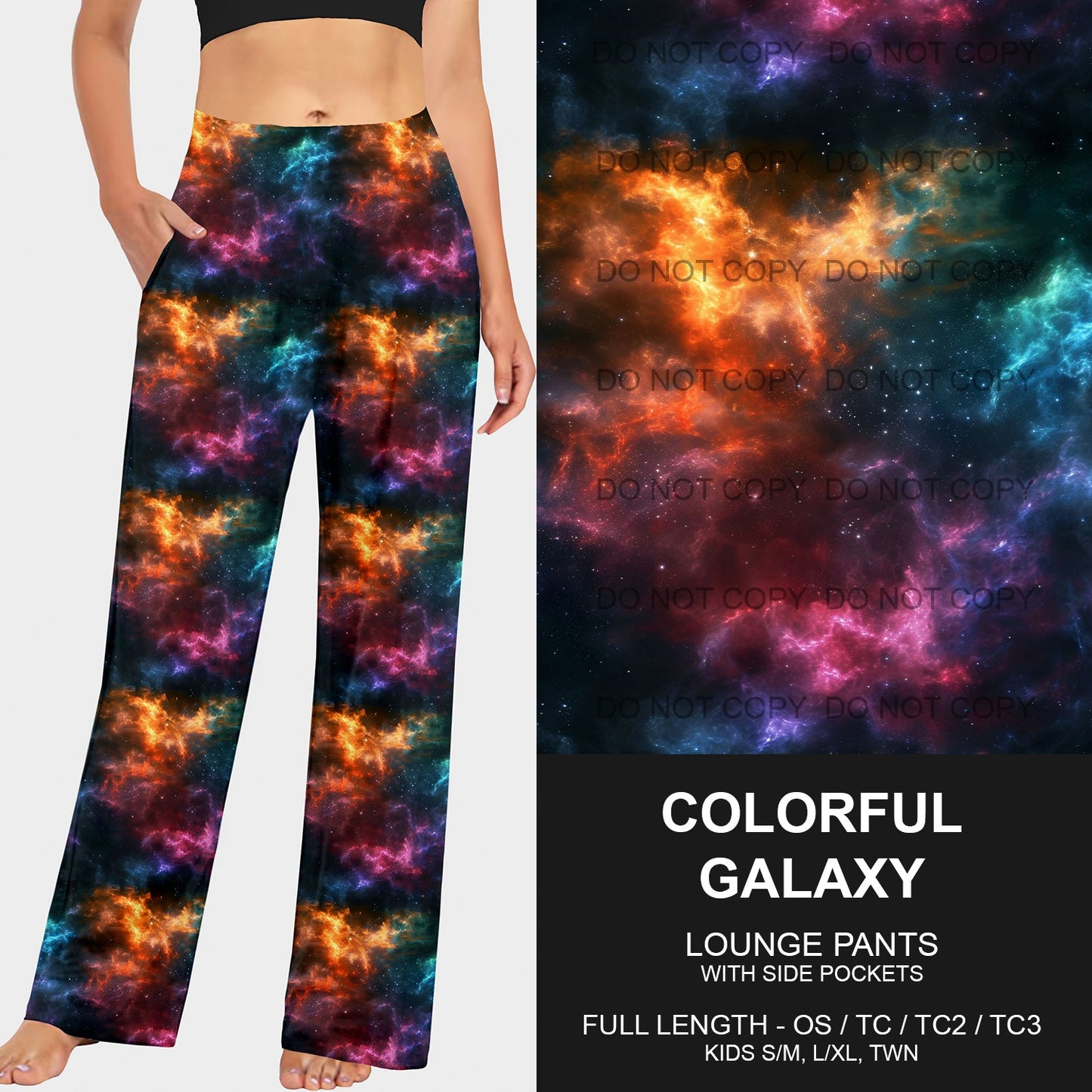 B190 - Preorder Colorful Galaxy Lounge Pants (Closes 10/27. ETA late Dec.)