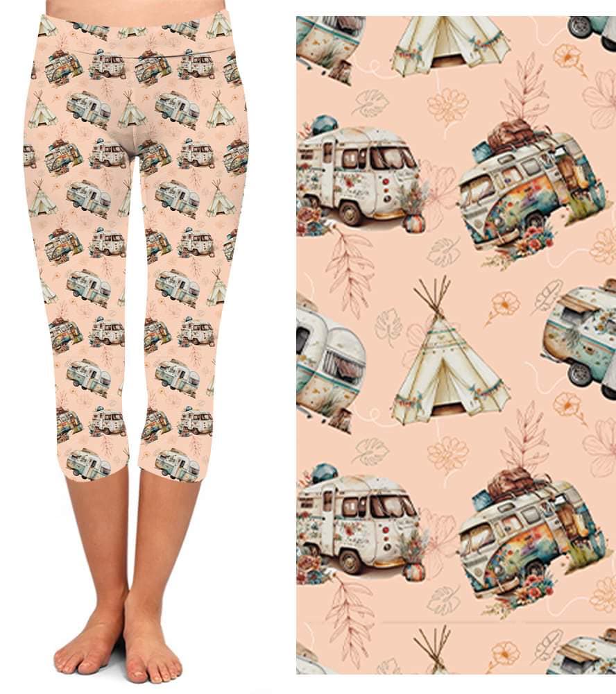 Camper Capri Leggings with Pockets (SLB)