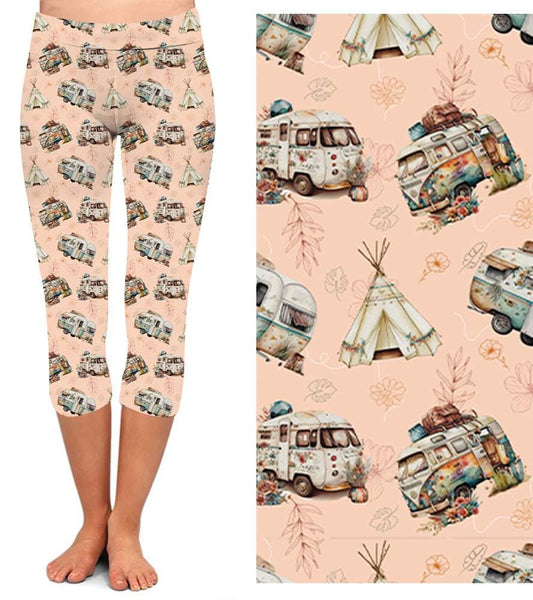Camper Capri Leggings with Pockets (SLB)