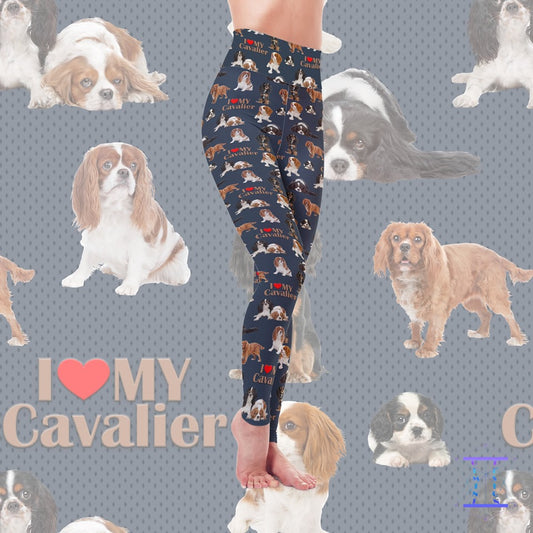 I Love My Cavalier Leggings (GD)
