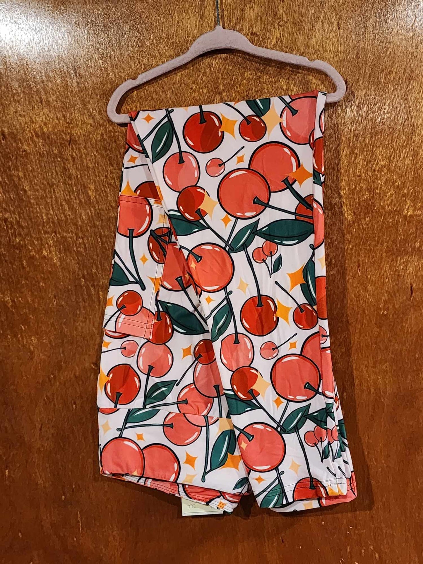 Cherry Stars Leggings with Pockets (Pixie)