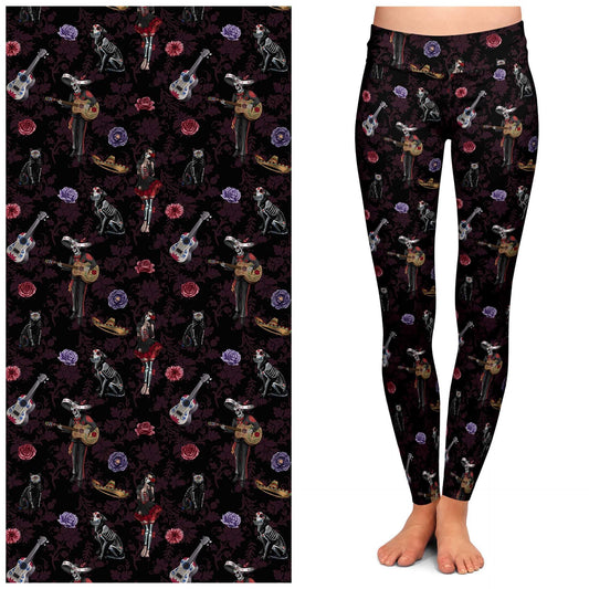 Day of the Dead Leggings with Pockets (SLB)